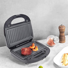 Load image into Gallery viewer, Plasaig Appareil à croque Monsieur, gaufrier 6 en 1, Gaufre, panini, Beignets, Sandwich Grill, Plaque antiadhésive, détachable, 750W, contrôle de température Automatique
