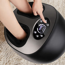 Load image into Gallery viewer, Masseur Shiatsu Électriques pour Pieds, Massage Pieds Pétrissage Roulant Chauffage Compression d'air, Chauffe-pieds 5 Modes et 9 Intensité Réglables, Panneau de contrôle et Télécommande
