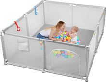 Load image into Gallery viewer, Parques de Juegos para Bebé con 30 Bolas y 2/4 Anillas de Seguridad, Parque Infantil Bebé Ultraligero y Portátil Centro de Actividades para Niños en Interiores y Exteriores
