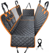 Load image into Gallery viewer, Dog Blanket for Car Rear Seat with Viewing Window, Waterproof Car Seat Cover for Dogs with 2 Seat Belts, Rear Seat Covers for Car Van SUV
