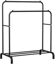 Load image into Gallery viewer, Donkey Clothes Rack Standing Racks with Storage Shelf 110 × 33 × 150 CM
