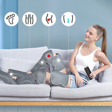 Load image into Gallery viewer, Leg Massage Device Feet Thigh Calf, Leg Massage with Heating, Electric Massage Air Compression, Adjustable Envelope Design with 3 Modes 3 Intensities and Remote Control
