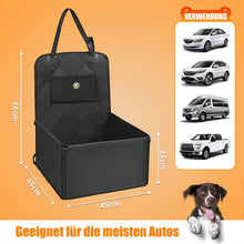 Load image into Gallery viewer, Reinforced Dog Car Seat for Small to Medium Dogs with Reinforced Walls, 3 Straps and Seat Belt, for Front and Back Seat, Waterproof and Non-Slip
