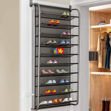 Load image into Gallery viewer, Shoe Rack for Door Hanging Organiser Shoe Storage 10 Tier Shoe Organiser Hook Holder Hanging Storage Stand
