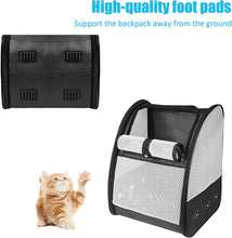 Load image into Gallery viewer, Breathable Carrying Bag Dog Cat, Mesh Backpack for Pet with Removable Mat, Foldable and Portable Bag for Camping Hiking Travel By Train/Car/Plane
