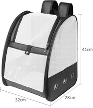 Load image into Gallery viewer, Sac de Transport Respirant Chien Chat, Sac à Dos en Maille pour Animal de Compagnie Avec Tapis Amovible, Sac Pliable et Portable pour Camping Randonnées Voyage en Train/Voiture/Avion
