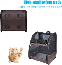 Load image into Gallery viewer, Sac de Transport Respirant Chien Chat, Sac à Dos en Maille pour Animal de Compagnie Avec Tapis Amovible, Sac Pliable et Portable pour Camping Randonnées Voyage en Train/Voiture/Avion
