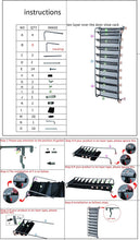 Load image into Gallery viewer, Shoe Rack for Door Hanging Organiser Shoe Storage 10 Tier Shoe Organiser Hook Holder Hanging Storage Stand
