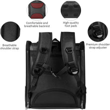 Load image into Gallery viewer, Breathable Carrying Bag Dog Cat, Mesh Backpack for Pet with Removable Mat, Foldable and Portable Bag for Camping Hiking Travel By Train/Car/Plane

