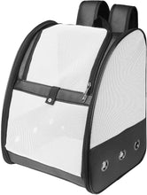 Load image into Gallery viewer, Sac de Transport Respirant Chien Chat, Sac à Dos en Maille pour Animal de Compagnie Avec Tapis Amovible, Sac Pliable et Portable pour Camping Randonnées Voyage en Train/Voiture/Avion

