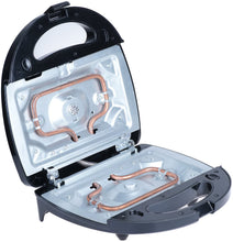 Load image into Gallery viewer, 700W Appareil 3 en 1 croque-monsieur/Gauffre, Grille-pain 3 plaque Machine à sandwich multifonctions en acier inoxydable
