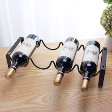 Load image into Gallery viewer, Wine Rack 8 Bottles Wine Rack Stackable Metal Wine Bottle Holder Wine Bottle Rack Wine Stand 42.7 x 17 x 20 cm Sturdy Bottle Rack Lightweight Wine Holder for Cellar Catering Storage Room
