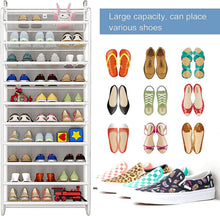 Load image into Gallery viewer, Shoe Shelf for Door - Shoe Storage - 10 Floors - Hanging Storage Rack
