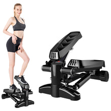 Load image into Gallery viewer, 360°Stepper für Zuhause mit Resistance Bands, Up-Down-Stepper, Mini-Fitnessgerät, Heimtrainer, Swing Stepper für Bein Training Pedalmaschine, Nutzergewicht bis 120kg

