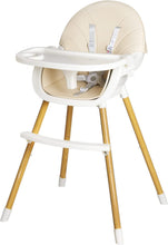 Load image into Gallery viewer, Chaise Haute Évolutive - Coussin Réversible - Plateau Réglable - Dès 6 mois jusqu'à 5 ans - Lavable - Jusqu'à 75 KG - avec Pieds Antidérapants
