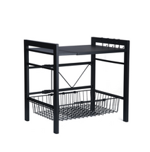 Load image into Gallery viewer, Metal Microwave Shelf, Removable Microwave Oven Holder Kitchen Storage with 2 Levels to Place Microwave Oven, Dishes, Coffee Maker, Plate or Spices
