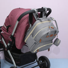 Load image into Gallery viewer, Baby changing bag backpack, large capacity diaper bags, portable travel diaper bag with foldable bed, crib backpack
