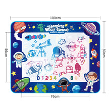 Load image into Gallery viewer, Star space glow-in-the-dark water canvas, letter cognition water display painting clear water graffiti pad
