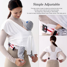 Load image into Gallery viewer, Baby carrying scarf-knot-knot-sling baby-kangaroo-baby baby carrier-physiological-adjustable-easy-to-wear carrying scarf-birth gift -birth list-newborn-at 15kg
