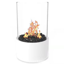Load image into Gallery viewer, Table Fireplace with Bioethanol, Modern with Ethanol, Table Fire, Decorative Flame, for Balcony, terrace, Living room, pleasant atmosphere, anthracit, Natural Stones
