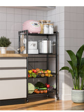Load image into Gallery viewer, Metal Microwave Shelf, Removable Microwave Oven Holder Kitchen Storage with 2 Levels to Place Microwave Oven, Dishes, Coffee Maker, Plate or Spices
