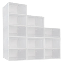 Load image into Gallery viewer, 12X Transparent Shoe Box Shoe Box Shoe StorageDrawer Stackable NEW
