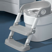Load image into Gallery viewer, Siège de toilette échelle avec marches WC siège pot Entraîneur de bébé enfant

