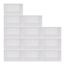 Load image into Gallery viewer, 12X Transparent Shoe Box Shoe Box Shoe StorageDrawer Stackable NEW
